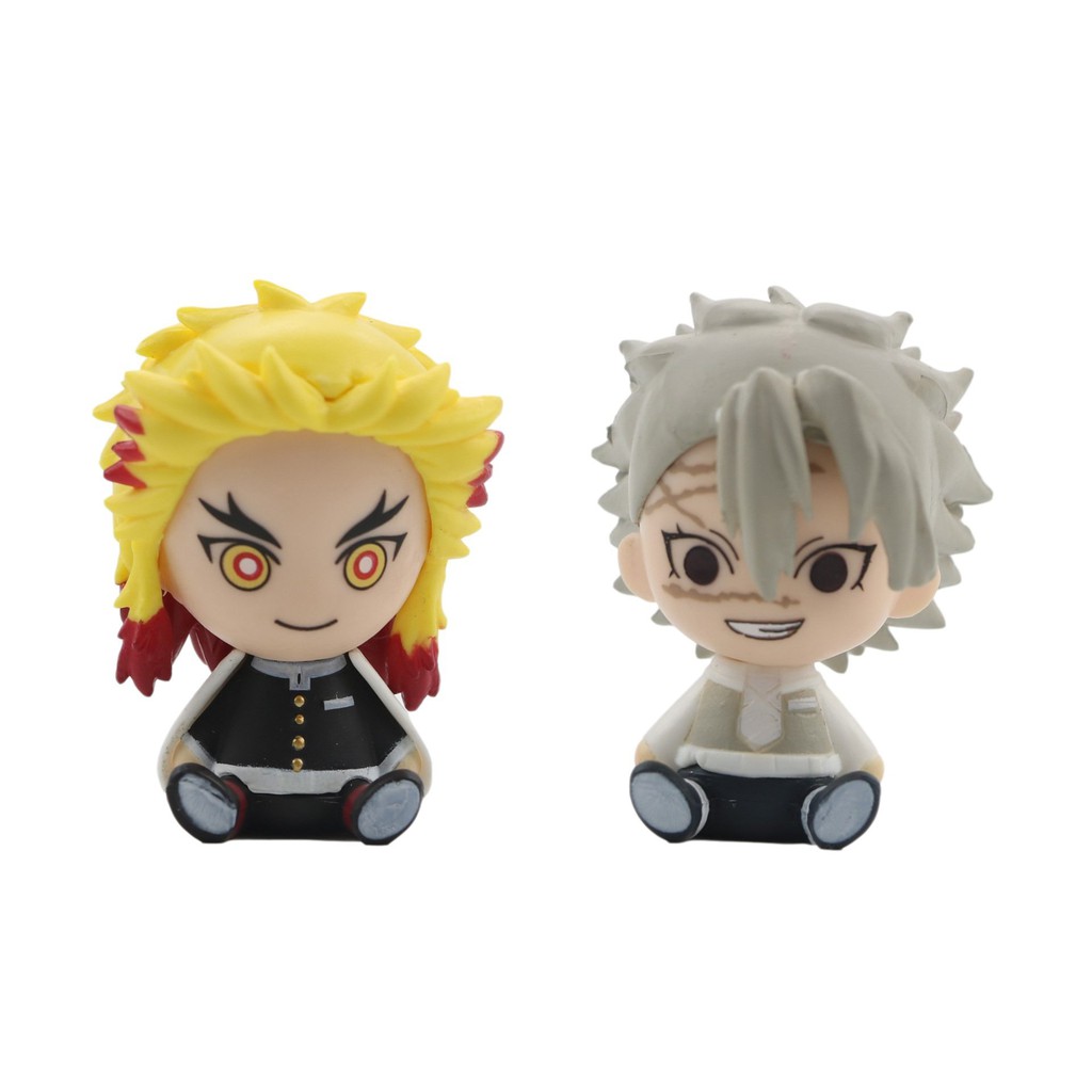 Mô hình tượng figure KIMETSU NO YAIBA THANH GƯƠM DIỆT QUỶ MẪU NGỒI anime chibi trưng bày trang trí đẹp