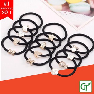 Chun Buộc Tóc 💖FREESHIP💖 Giảm 8k Khi Nhập [TINHTNGT9] - Dây Buộc Tóc Hàn Quốc Đơn Giản, Đáng Yêu
