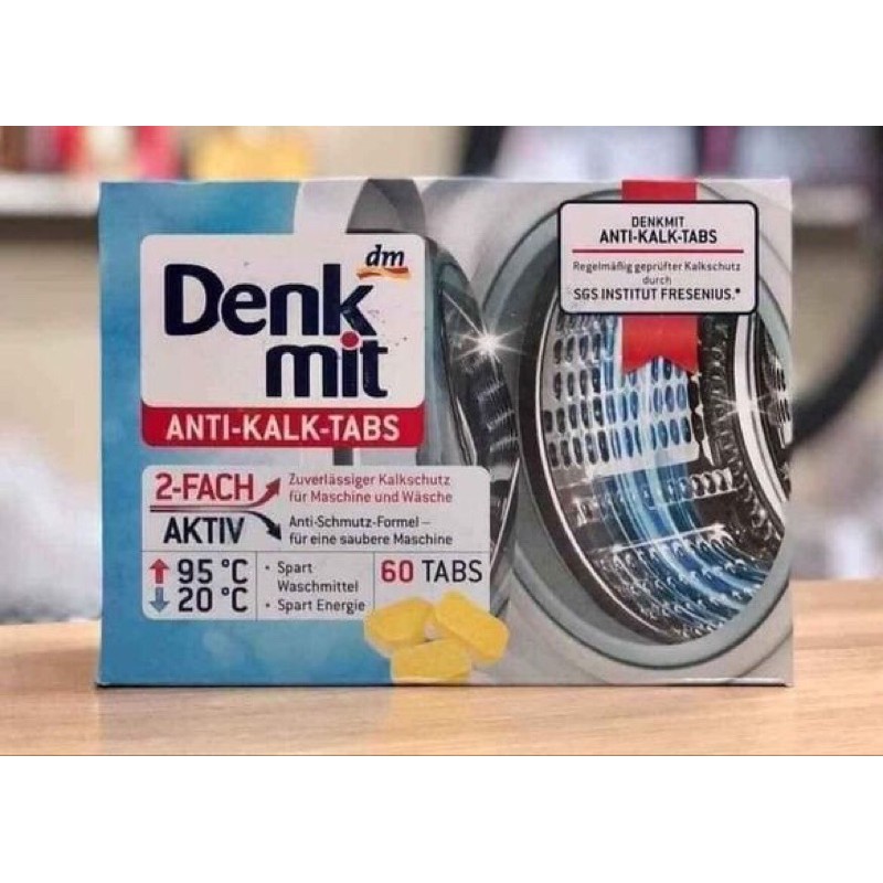 Hộp 60Viên Tẩy Lồng Máy Giặt Denkmit