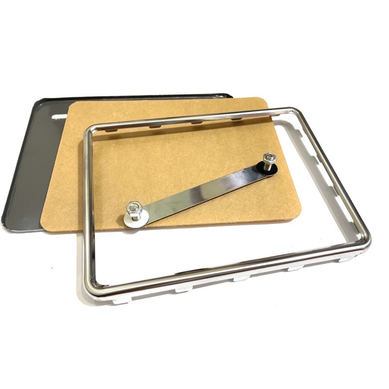 Bộ Biển Số Xe Máy Inox + Meka Kính chống Nước Hàng Đẹp