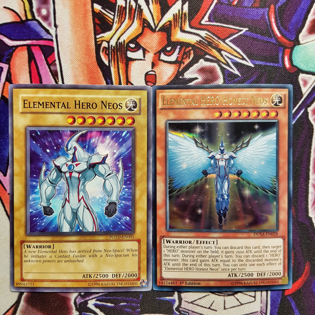 Bộ thẻ bài Yugioh | Elemental HERO Neos & Honest Neos.