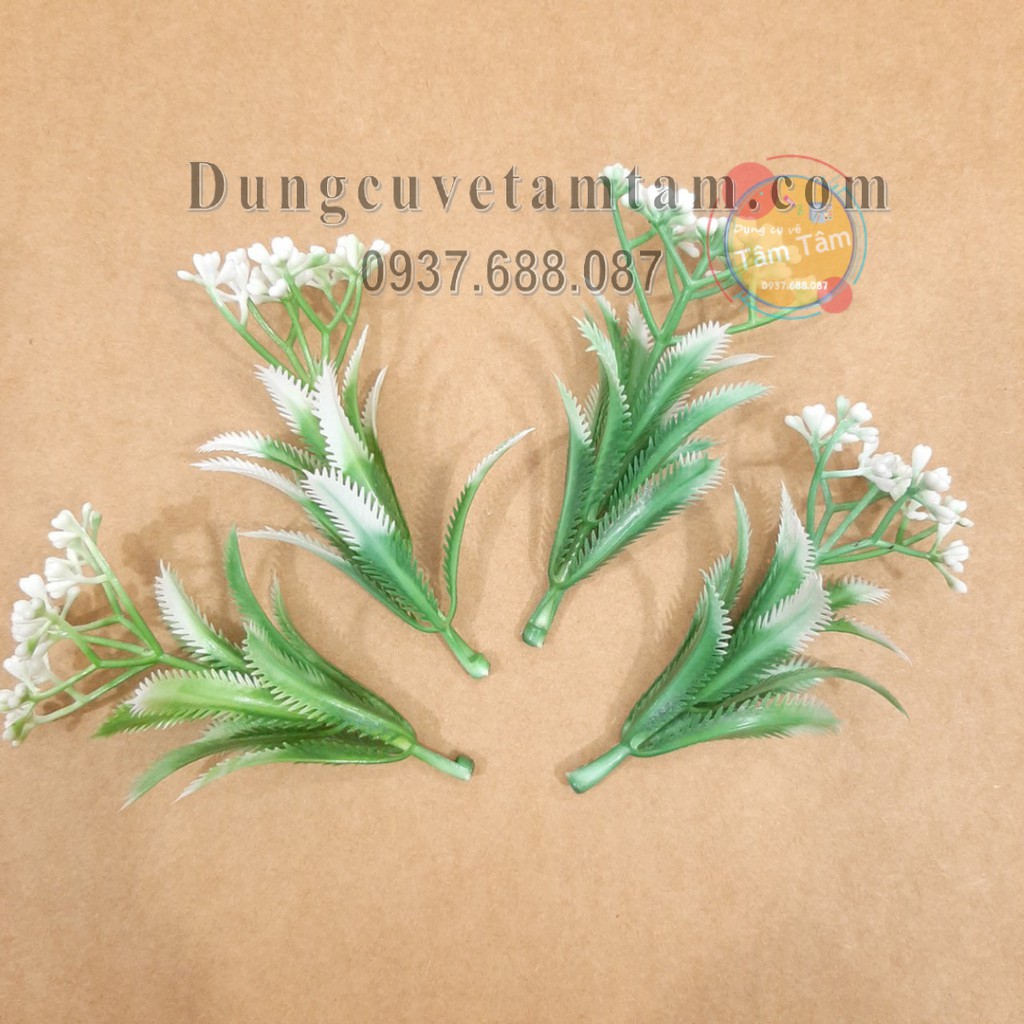 [ TÂM TÂM ]-Cây Cỏ điểm trang trí, Cây Cỏ nhựa trang trí tiểu cảnh 1 bịch 3-4-5 bông tùy loại-Mô hình