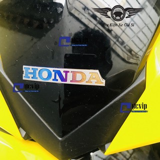 ( Sản Phẩm Sử Dụng Cho Mọi Loại Xe ) - Tem Chữ Honda Titan Nhỏ Dán Đầu Đèn Xe