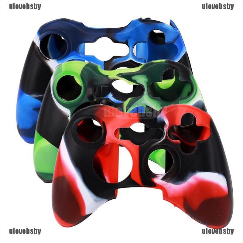 【ulovebsby】Wireless Controller For XBOX 360 Silicone Rubber Protective Skin Sh