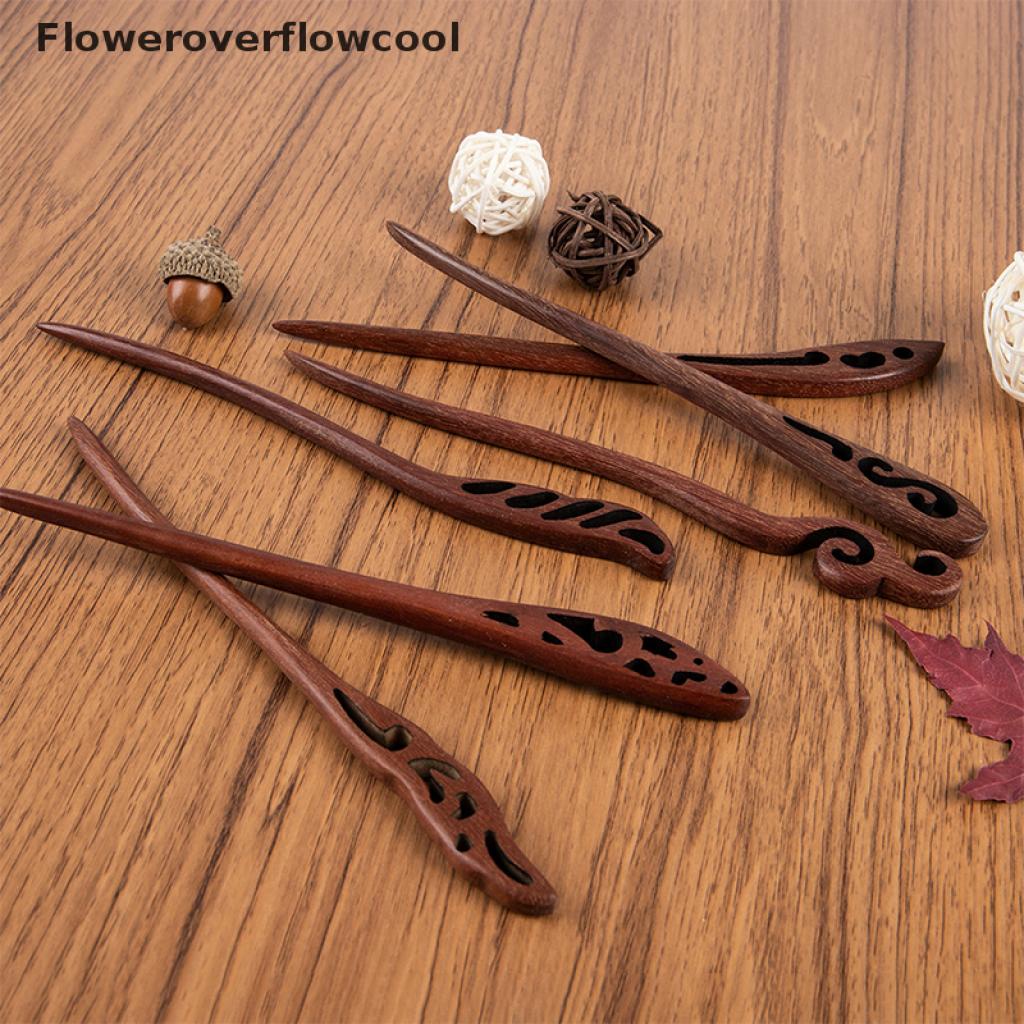 Fcvn Vintage Handmade Wooden Green Sandalwood Hairpins Women Hair Pin Ancient Chinese HOT