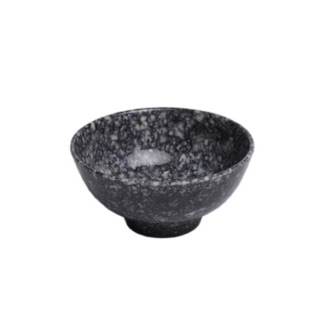 Combo 10 Chén cơm nhựa Melamine cao cấp kiểu vân đá đen (CO11VD)