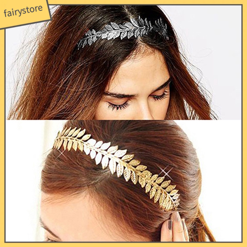 Băng đô cài tóc hình chiếc lá thời trang sang trọng cho nữ