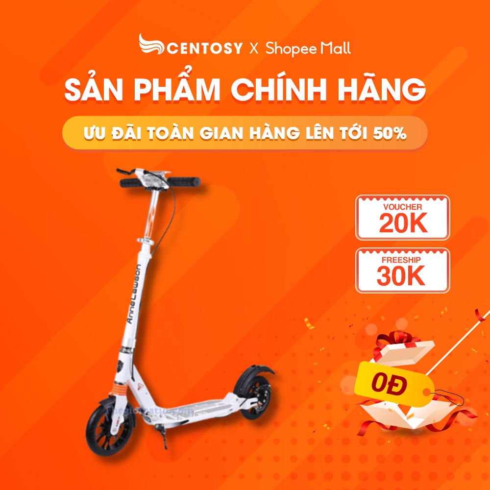 Xe Scooter Người Lớn 2 Bánh [Centosy] ALS A5D - Có Phanh Tay, Gấp Gọn Tiện Lợi