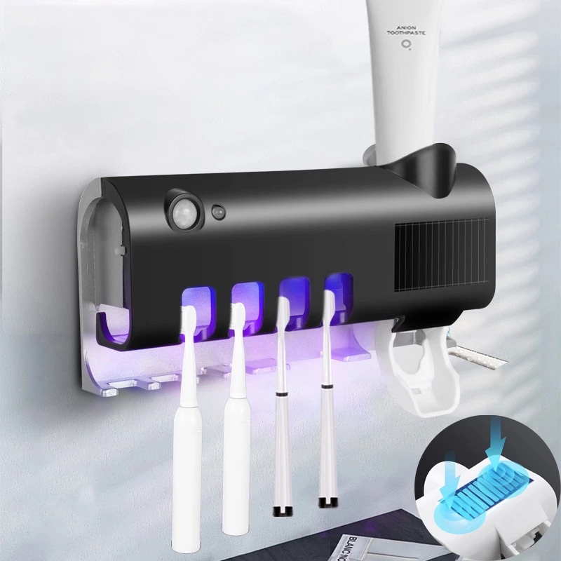 Dụng Cụ Lấy Kem Đánh Răng Tự Động Thông Minh Gắn Tường Chống Tia UV