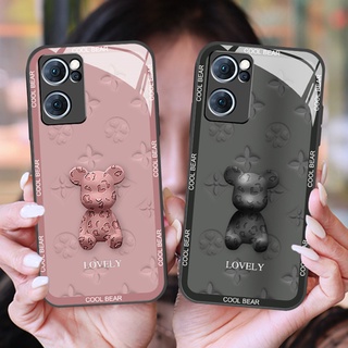 Ốp Điện Thoại Kính Cường Lực Cứng Hình Gấu Kaws Cho Vivo Y52S Y53S Y73 2021 V21 V21E 5G Y11s V20 SE Pro Y12s Y11 y15 y17