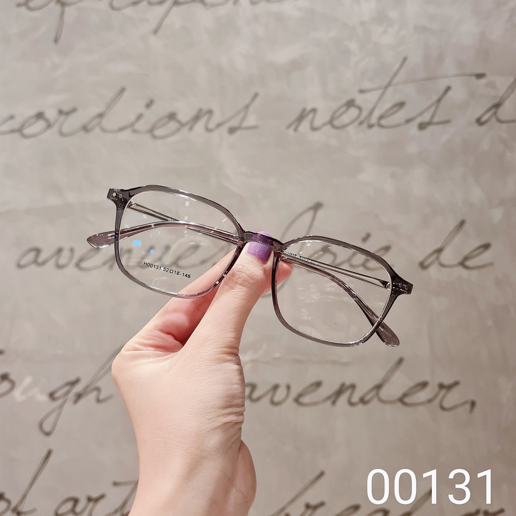 Gọng kính nam nữ Lilyeyewear mắt vuông càng kính kim loại thanh mảnh màu sắc thời trang 00131 | BigBuy360 - bigbuy360.vn