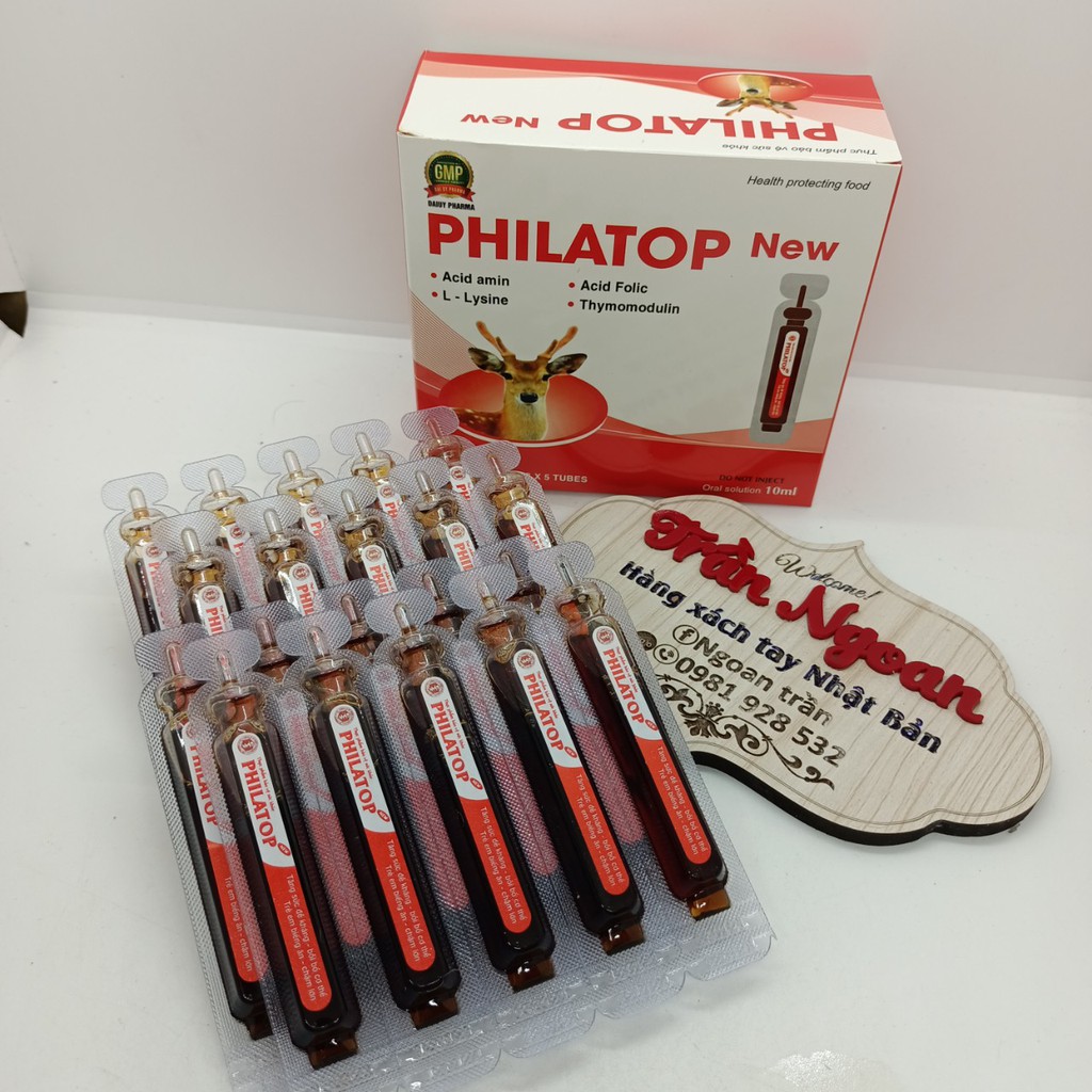 Philatop new ống nhựa dành cho trẻ biếng ăn hộp 20 ống