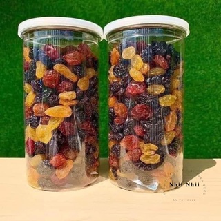 500g nho chi le sấy khô mix 3 màu thập cẩm