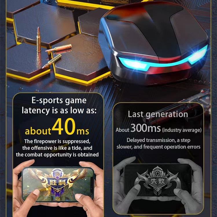 Tai nghe bluetooth S200 thế hệ mới - Siêu phẩm tai nghe Gaming Thiết kế phong cách thể thao- Cá tính-đẳng cấp