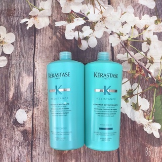 Dầu gội xả giúp tóc chắc khỏe và nhanh dài hơn Kerastase Resistance Extentioniste 1000ml