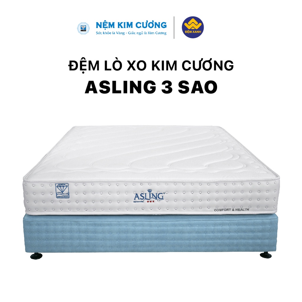 Đệm lò xo Kim Cương AsLing 3 sao