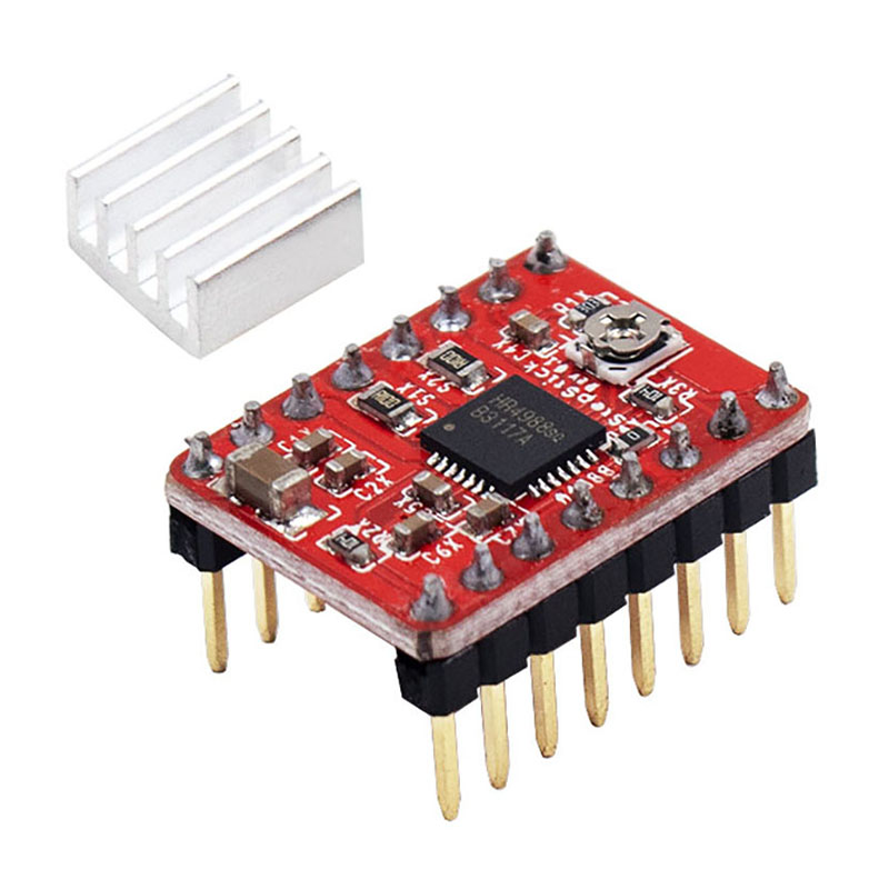 Reprap Stepper Driver A4988 DRV8825 Module điều khiển động cơ bước + Tản nhiệt cho các bộ phận máy in 3D Stepstick