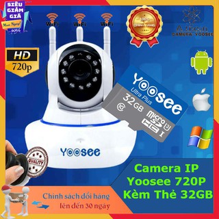 Camera IP Yoosee 360 Kèm Thẻ 32GB-Quan Sát Rõ Ngày Và Đêm