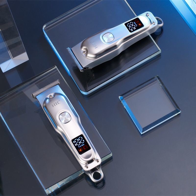 Tông đơ cắt tóc gia đình tặng kèm nhiều quà tặng, Máy cạo râu đa năng 4in1 cao cấp chống nước chính hãngHTC, sạc pin USB