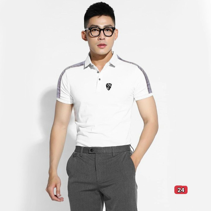 Áo thun nam tay ngắn murad_fashion, áo phông nam màu trắng thêu logo đẹp phong cách thời trang nam 2021 atn24