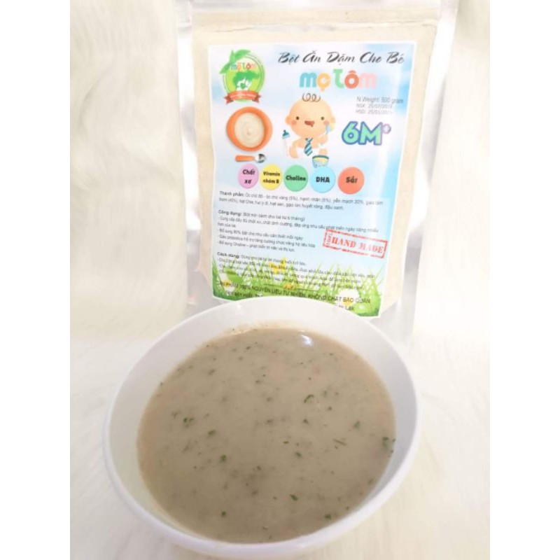 1kg_BỘT_ ĂN_ DẶM_ CAO _CẤP_TÔM (Dành cho bé từ 6 tháng tuổi)