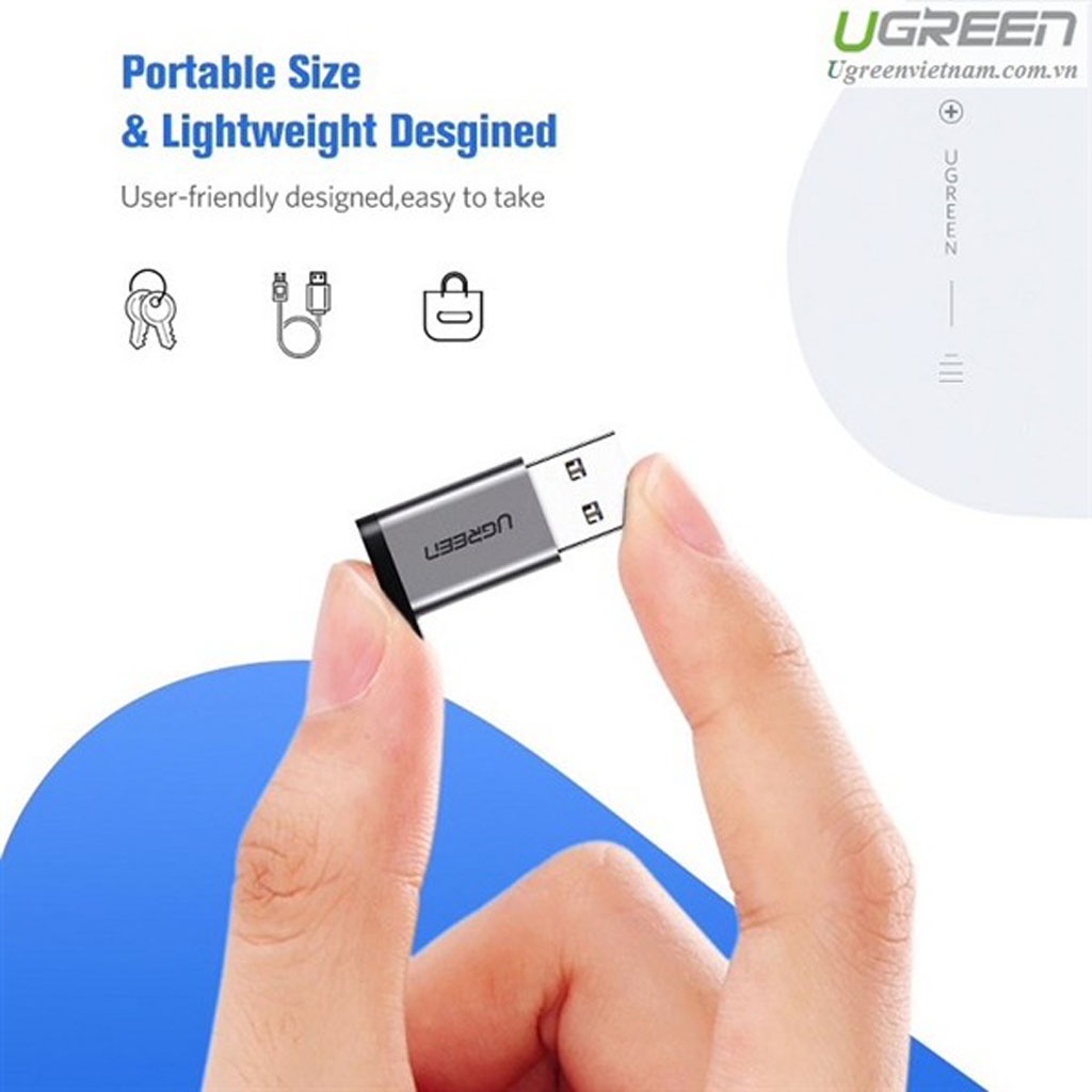 Đầu Chuyển USB 3.0 Sang USB C 3.1 Ugreen 50533 Chính Hãng