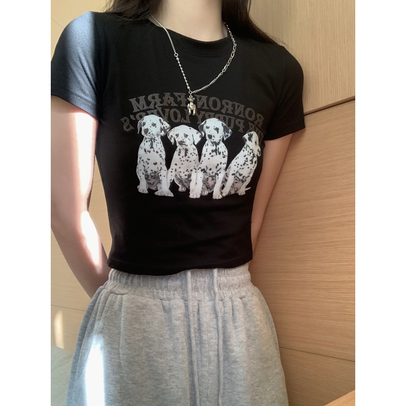 Áo Thun Tay Ngắn Cổ Tròn 49582 Dễ Phối Đồ