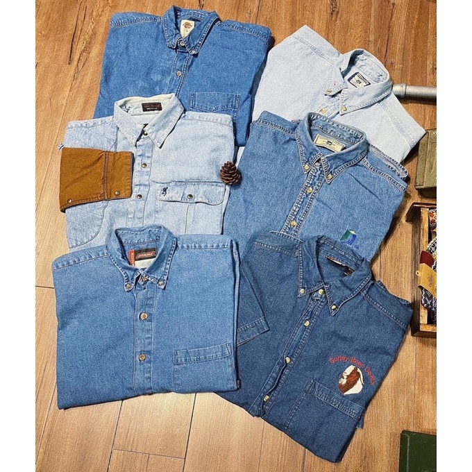 SƠ MI DENIM 2HAND ĐẸP FORM OVERSIZE