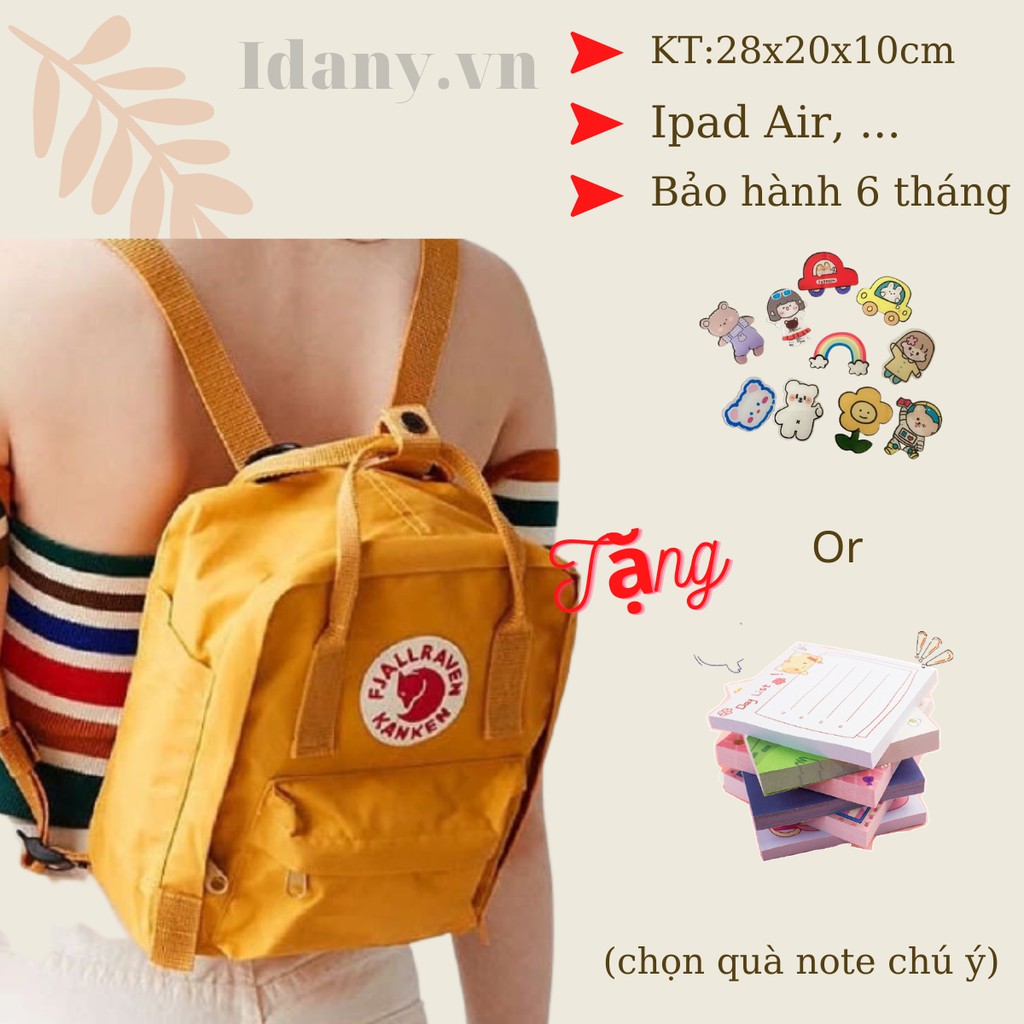 Balo thời trang Ulzzang nữ,túi kanken mini thời trang đẹp giá rẻ.tặng kèm 3 huy hiệu