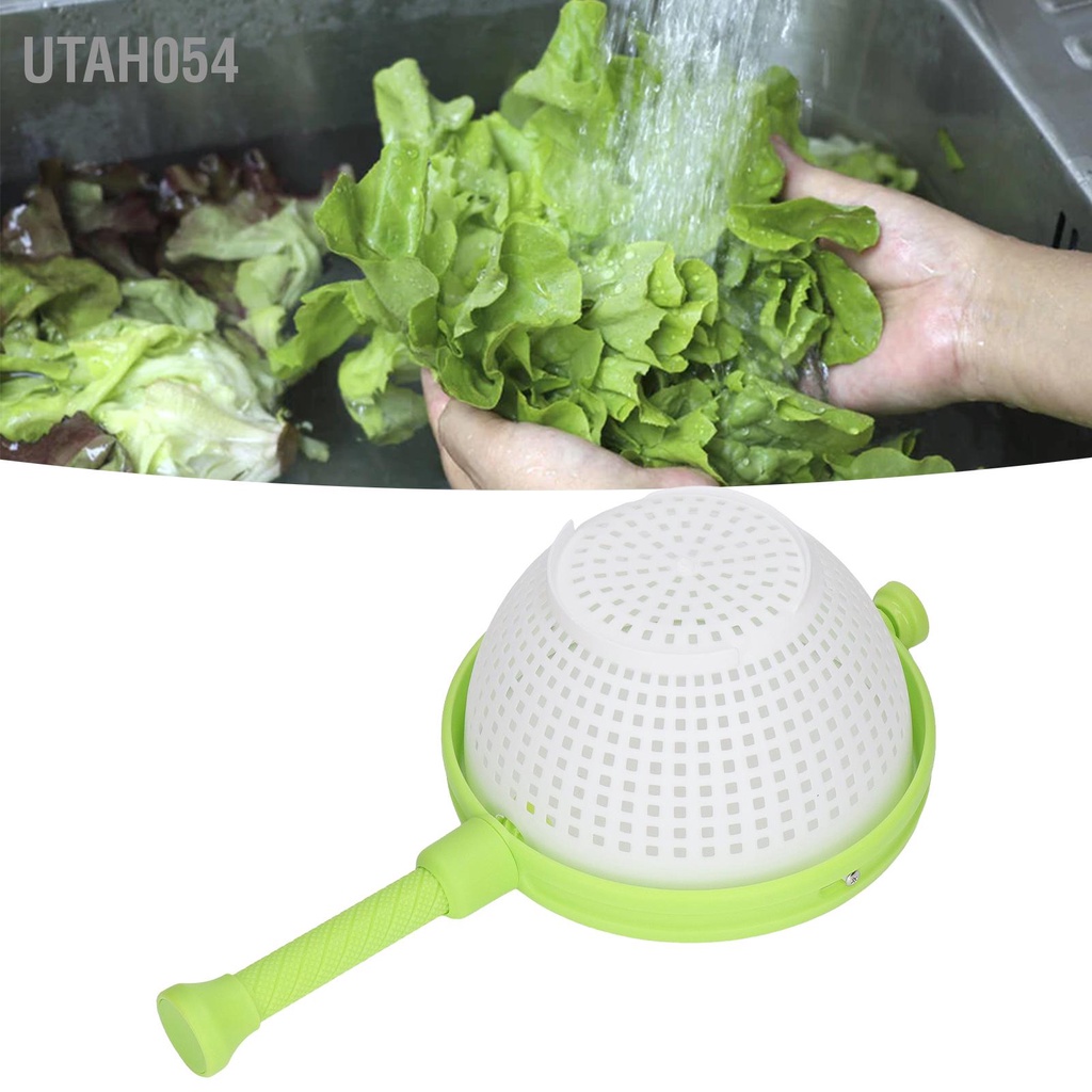 Utah054 Salad Spinner Non Scratch ABS Spinning Colander cho xà lách Nhà bếp Dụng cụ rửa rau