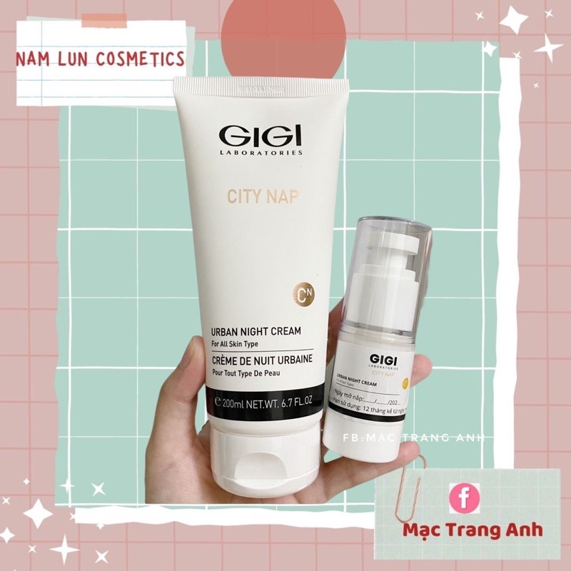 Kem dưỡng Gigi city nap night cream