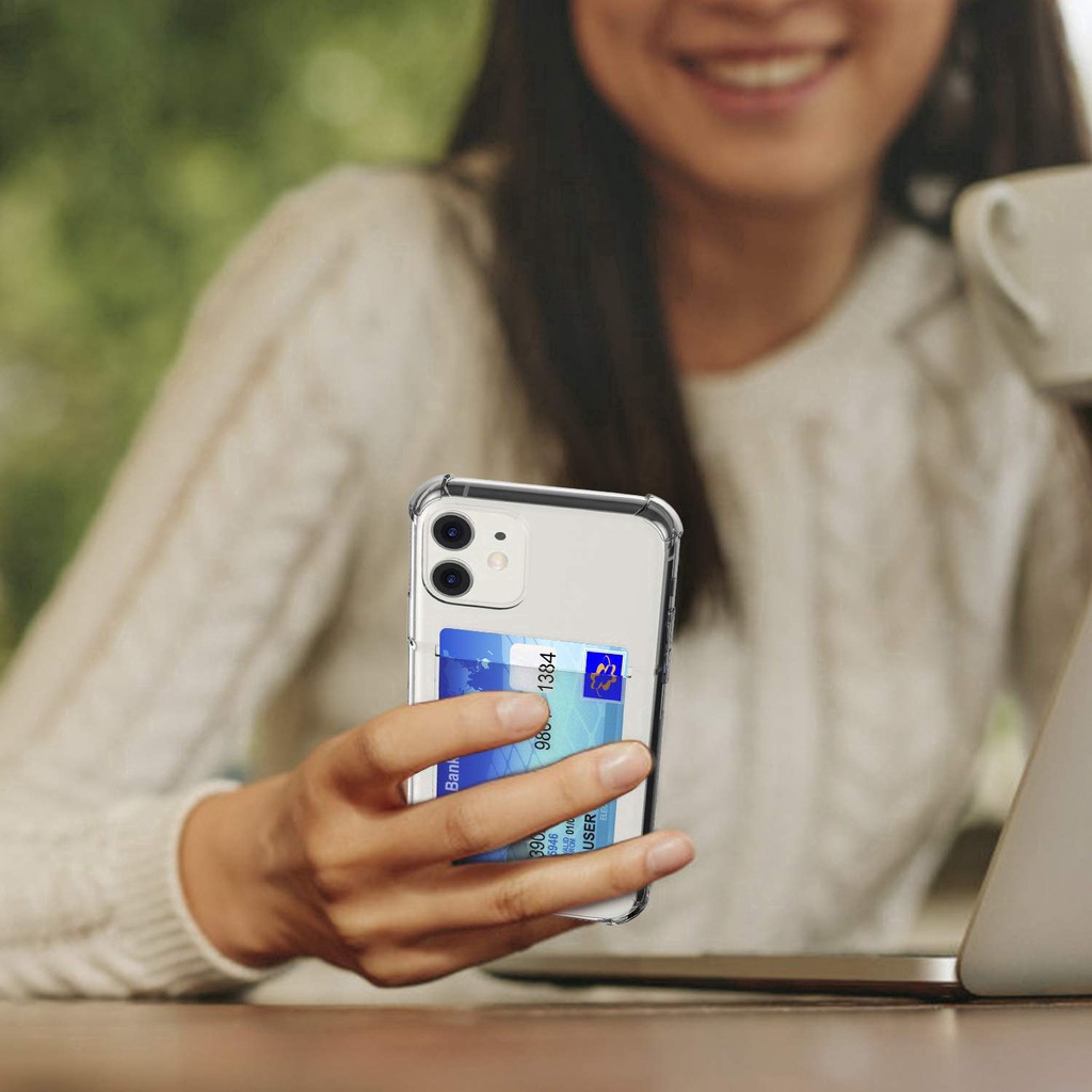 Thẻ tín dụng ID Thẻ giữ khe cắm điện thoại cho Samsung S10 Plus A20S A51 A71 với dây đeo vòng cổ có thể điều chỉnh 150cm