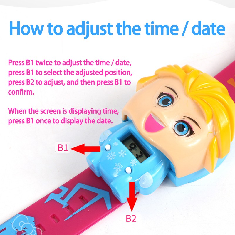 [Mã FASHIONCB73 hoàn 10K xu 50K] Đồng Hồ Điện Tử Hình Hoạt Hình 3D Dành Cho Bé | BigBuy360 - bigbuy360.vn