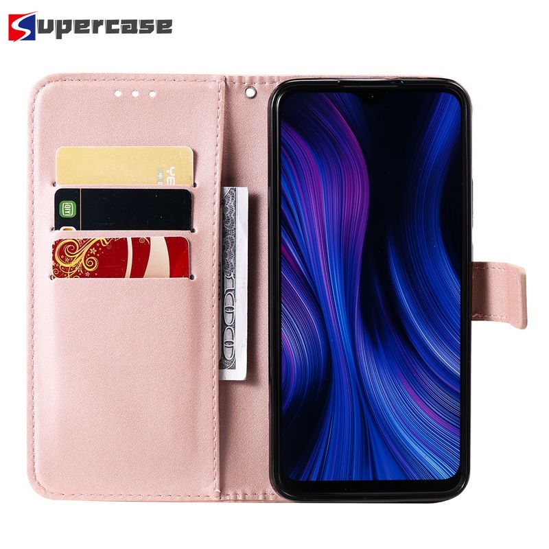 Bao da điện thoại nắp gấp có ngăn để thẻ bảo vệ cho Xiaomi Redmi 9c 9a 9 Note 9 Pro Max 9s