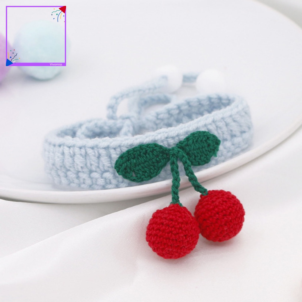 [VM] Vòng Cổ Dệt Tay Nhẹ Nhàng Dễ Phối Đồ Mặc Hàng Ngày Cho Mèo