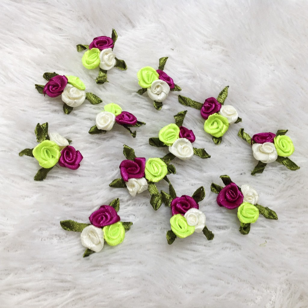 Bông hồng ruy băng 3d mẫu 3 hoa hồng siêu đẹp