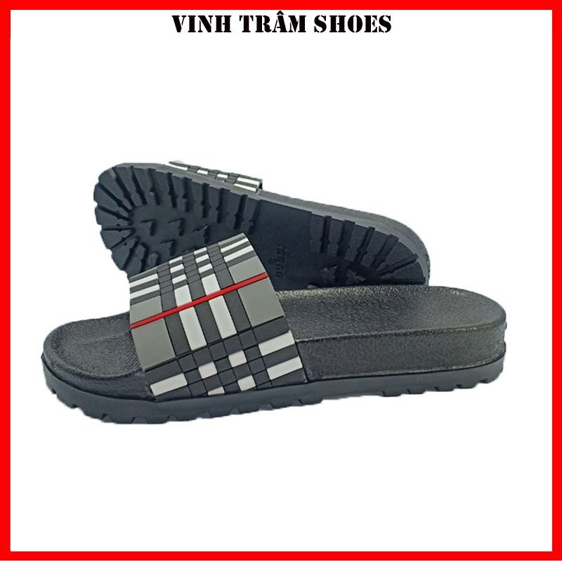 Dép lê thời trang quai ngang nam đế cao 4cm hàng sẵn kho từ 38 - 43