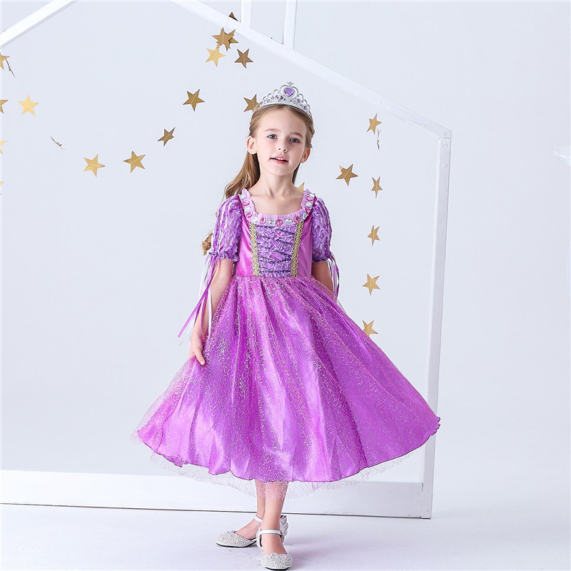 Đầm Công Chúa Bạch Tuyết Cho Bé Gái Chơi Hóa Trang