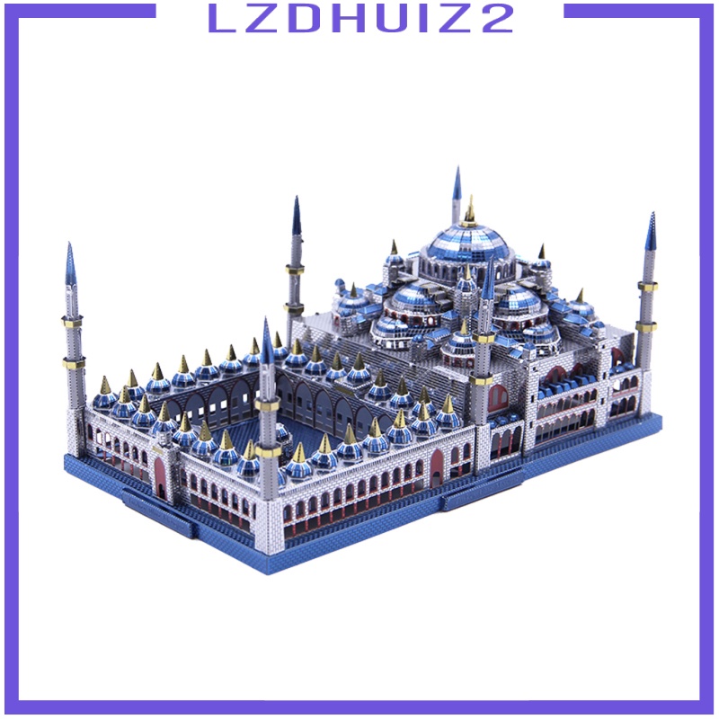 Les Fleurs 1:680 3D Metal Art 229pcs Sculpture Model Assembly Kits -Blue Mosque