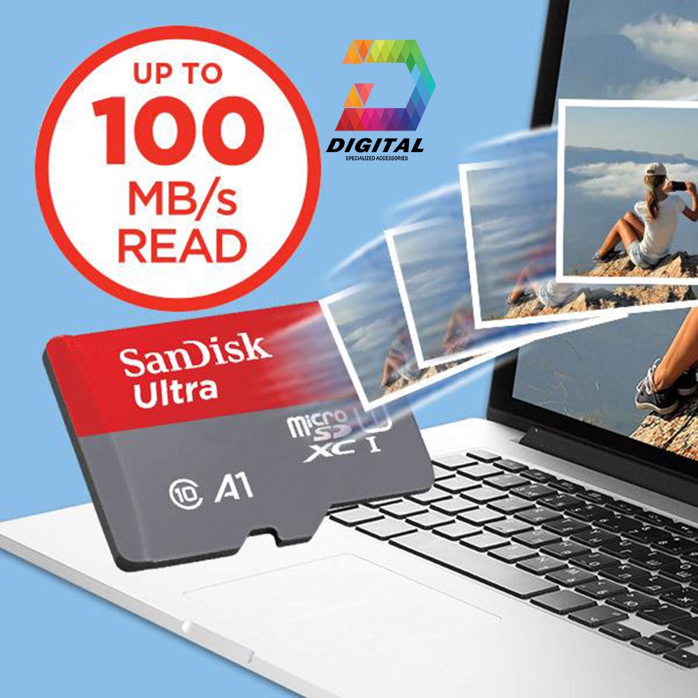 Thẻ Nhớ SanDisk 64GB Ultra 100MB/s MicroSDXC UHS-I A1 Chính Hãng