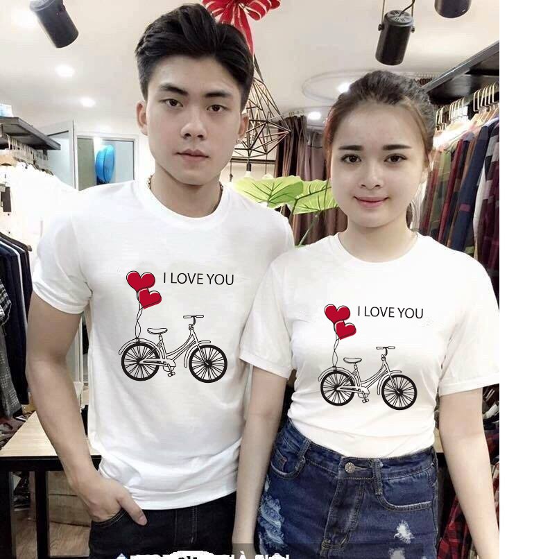 áo thun cặp xe đạp yêu thương 2