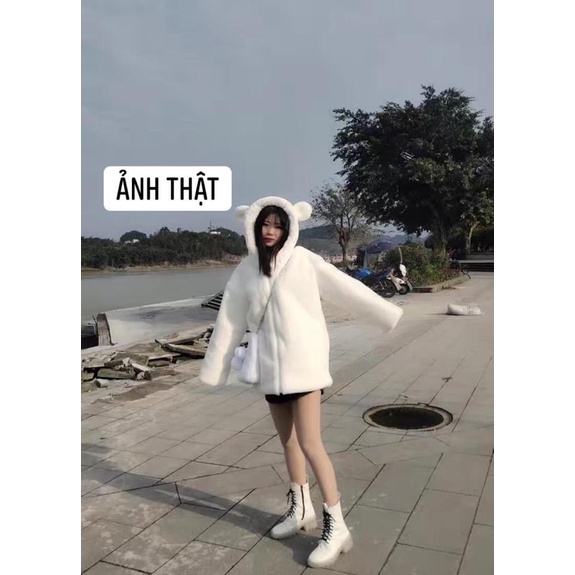 ÁO KHOÁC LÔNG TAI GẤU | BigBuy360 - bigbuy360.vn