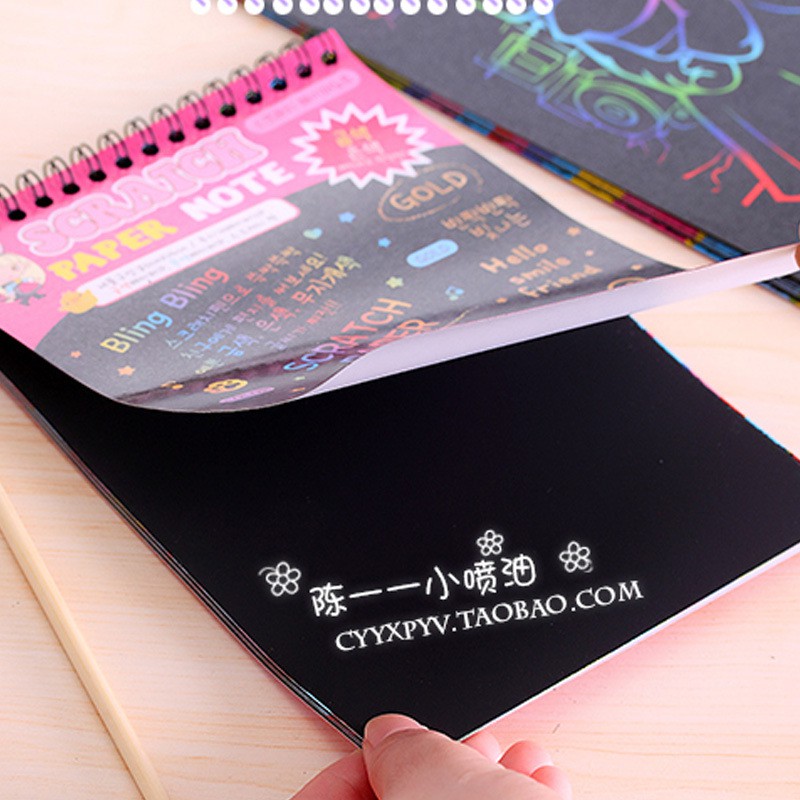 Sổ tay ma thuật đa sắc (10x14 cm) - Kèm Bút Gỗ