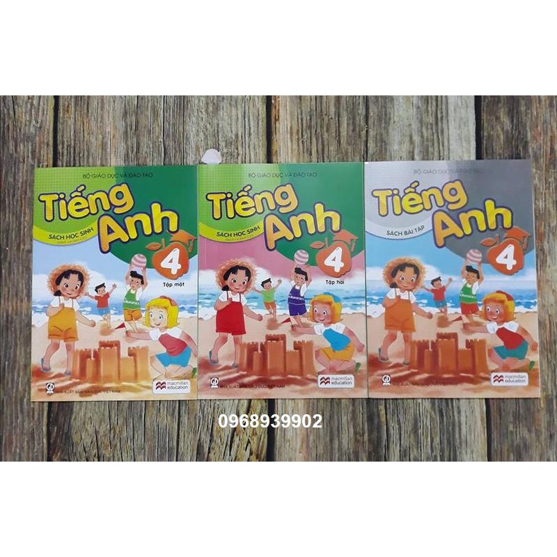 Sách - Tiếng Anh lớp 4 - trọn bộ 3 quyển (không kèm đĩa)