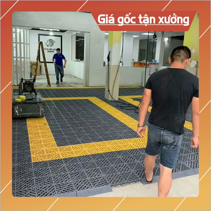 Tấm Lót Chịu Lực SIÊU BỀN, Tấm Nhựa PP Trải Sàn, Lót Sàn Rửa Xe Cho Gara Ô tô - Trung Tâm Chăm Sóc Xe