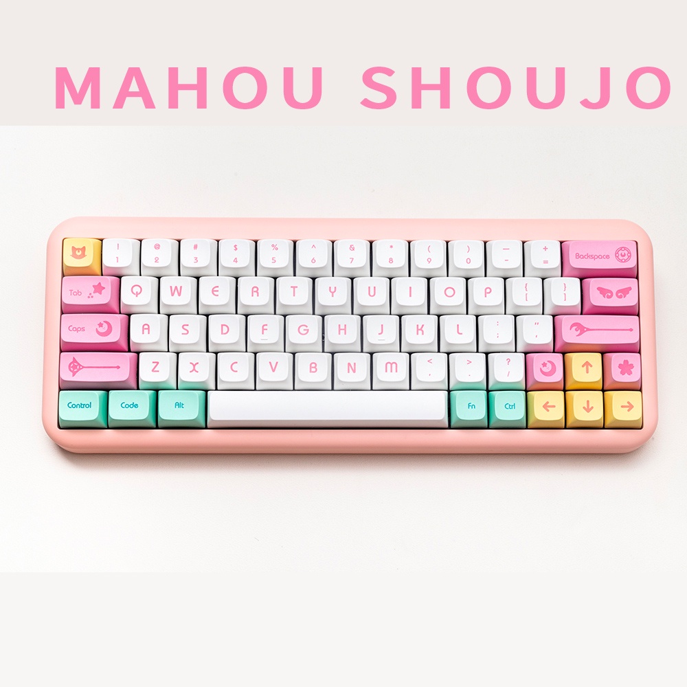 Mahou Shoujo Magical Girl keycaps XDA profile Dye-Sublimation   PBT keycap 143keys
