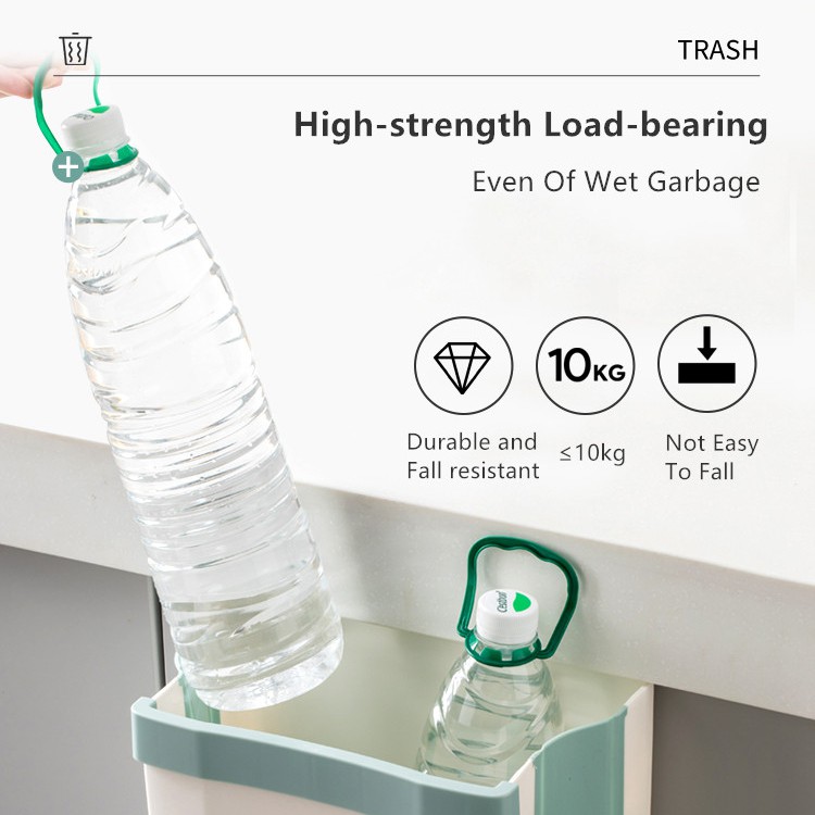 Xiaomi Youpin Jordan&amp;Judy Thùng Rác Treo Tường 8.8L Có Thể Gập Lại Tiện Dụng Cho Nhà Bếp