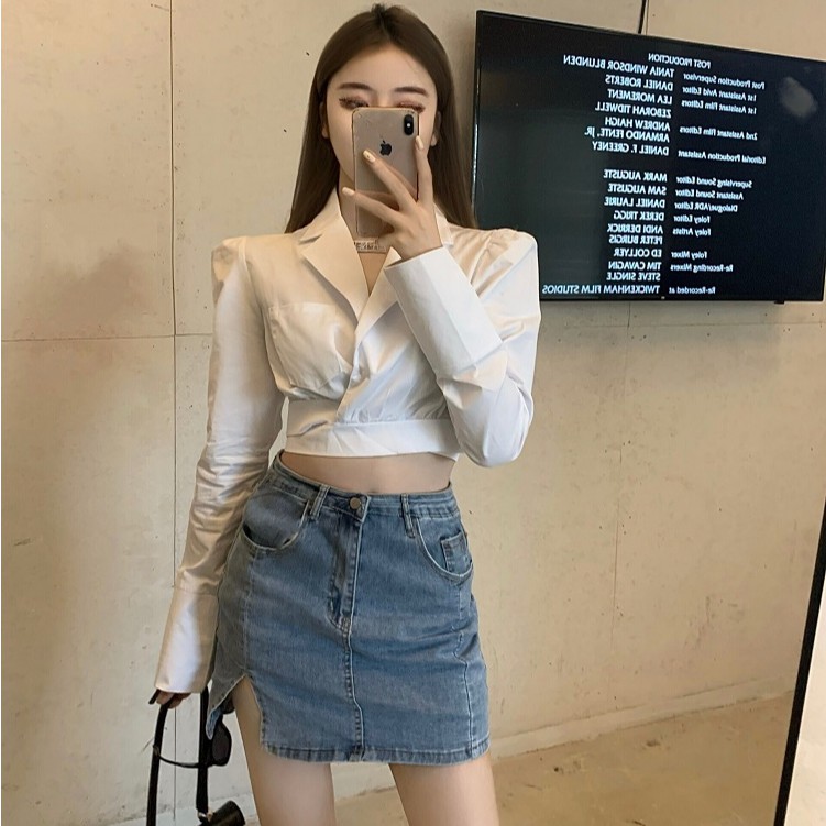 Ulzzang ( 얼짱) -ÁO SƠ MI DÀI TAY CÁ TÍNH THỜI TRANG NỮ - EMILYSHOP
