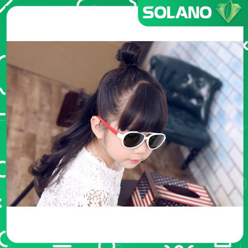 Kính cho bé SOLANO kính trẻ em chống tia UV thời trang gọng dẻo chống vỡ siêu bền FGK-001172