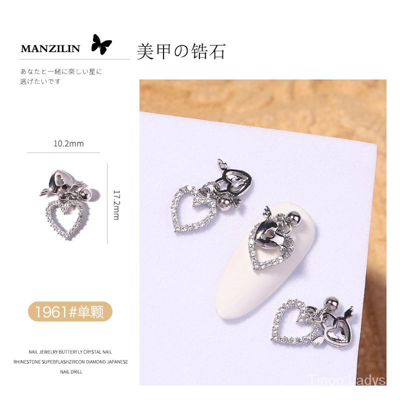 Có Sẵn Bán Sỉ Phụ Kiện Trang Trí Móng Tay Hình Bướm retro Đính Ngọc Trai Zircon Ngọc Trai Giả Phối Tua Rua Màu Sắc Cao Cấp